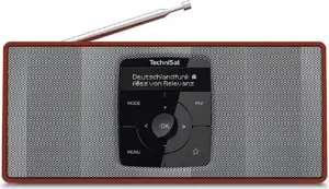 Portatīvais radio TechniSat DIGITRADIO2S Digitālais DAB+ 2W OLED Sarkans Sudrabs