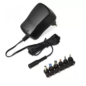 Power adapter IBOX IZU1A indoor 100–240V black, 75×35×43 mm