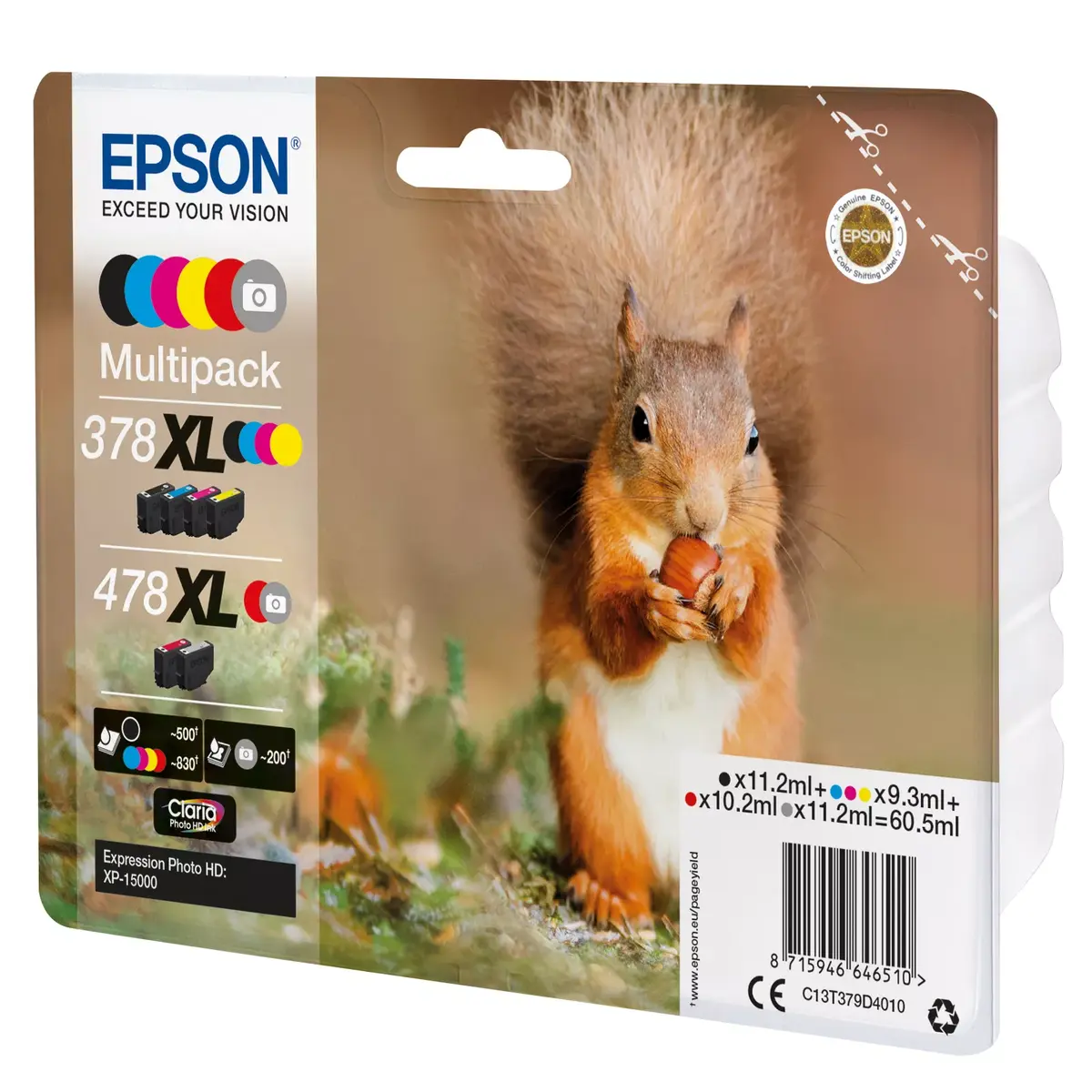 Картридж Epson Multipack Claria Photo HD T 378/478 XL 6 цветов Photo 3