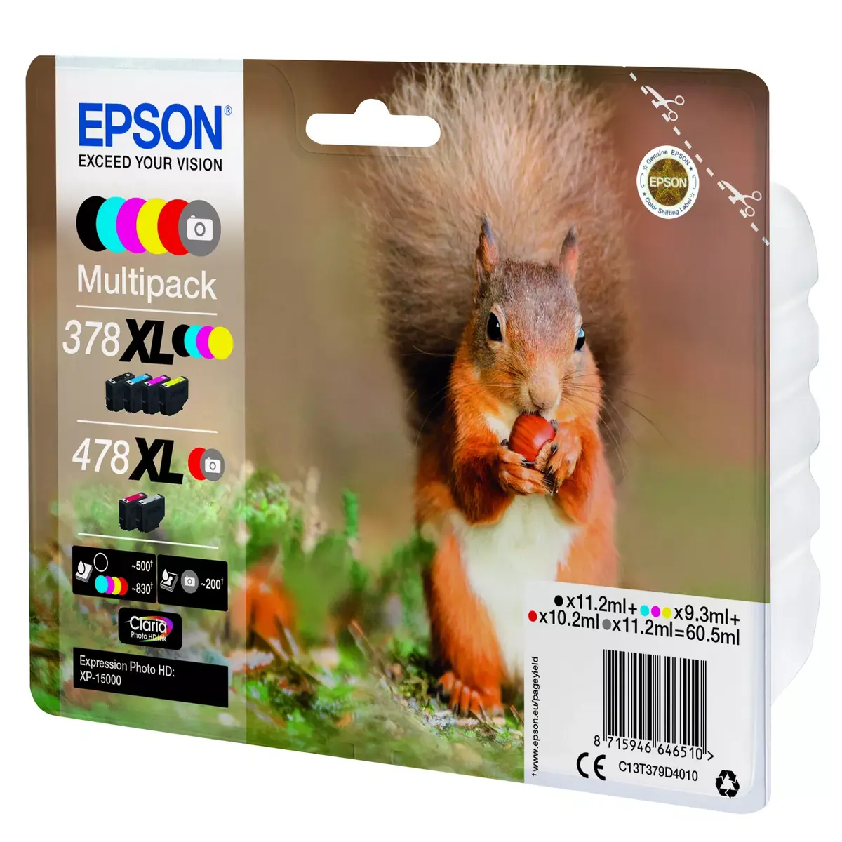Картридж Epson Multipack Claria Photo HD T 378/478 XL 6 цветов Photo 4