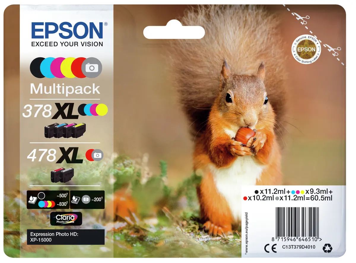 Epson Squirrel 378XL / 478XL Claria
