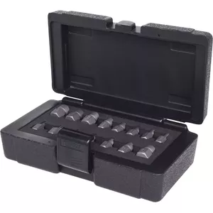 Набор для извлечения винтов и болтов ks tools 15 предметов модель 150.1385 — спиральные экстракторы для повреждённых крепёжных деталей