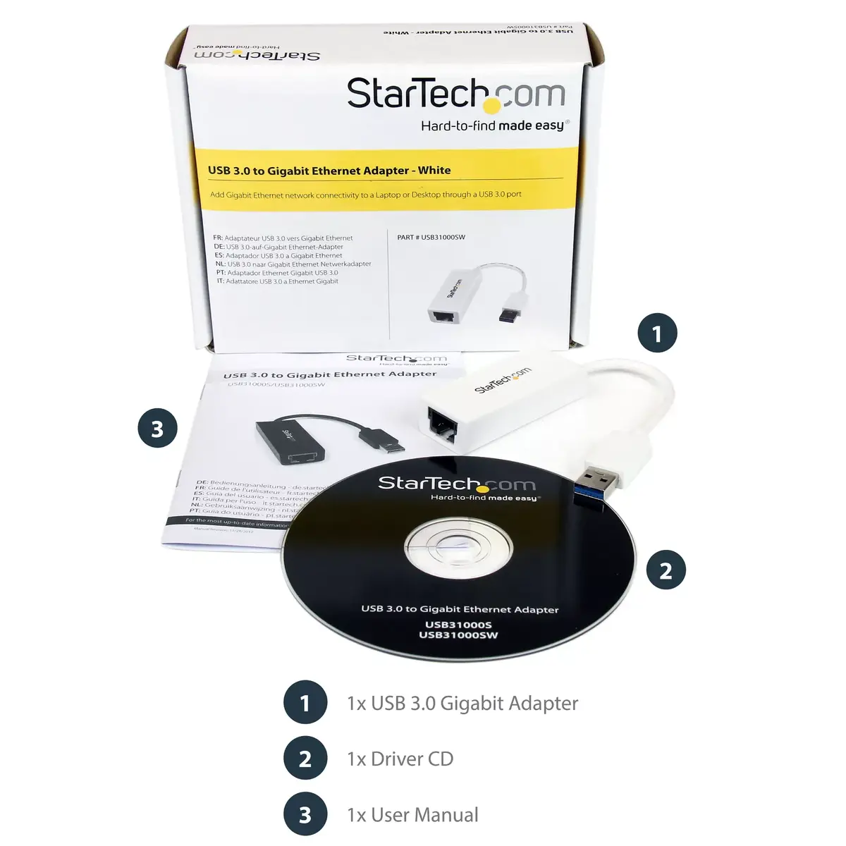 USB 3.0 к Gigabit Ethernet адаптер StarTech USB31000SW Photo 11