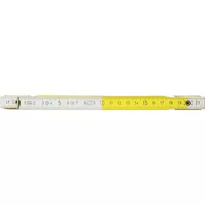 Measuring Stick ks tools 300.0063 2 m white/yellow – folding rule
