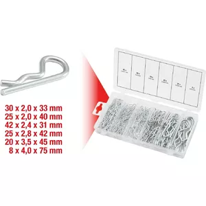 Набор заклёпочных шпилек Fender Pins KS Tools 970.0060 — 150 шт., Ø 1.8×33 до 3.9×75 мм