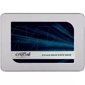 Crucial MX500 1TB SSD, 2,5", 7 mm, SATA 6 Gb/s, lasīšana/rakstīšana: 560/510 MB/s, izlases lasīšanas/rakstīšanas IOPS 95K/90K