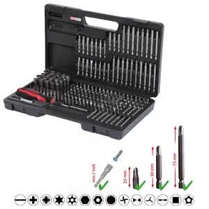 Screwdriver Bit KS Tools 911.2008 208 pcs Nickel DIN 3126 ISO 1173