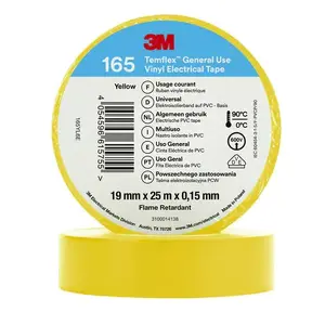 Elektriskā lente 3M 7100184819 Dzeltena PVC 25m 19mm 0.15mm