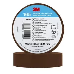 Izolācijas lente 3M 7100184812 PVC Brūna 25m 19mm 0.15mm