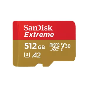 SanDisk Extreme 512 GB MicroSDHC UHS-I Klases 10