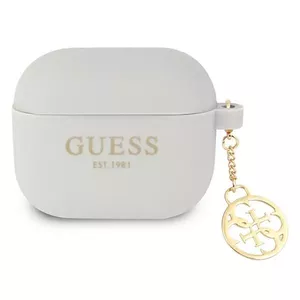 Aizsargvāciņš no silikona AirPods 3, GUESS GUA3LSC4EG, pelēks
