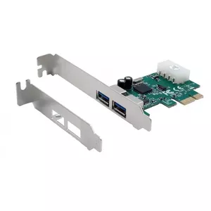 Внутренний адаптер USB 3.2 Gen 1 EXSYS EX-11042 PCIe Женский Зеленый Серебристый