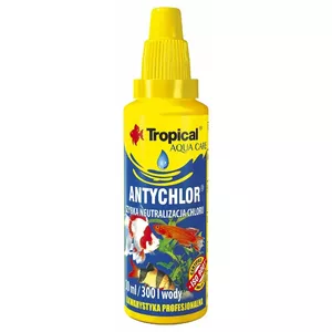 Ūdens apstrādes līdzeklis Tropical Antichlor 30 ml — hlora noņemšanai akvārijā