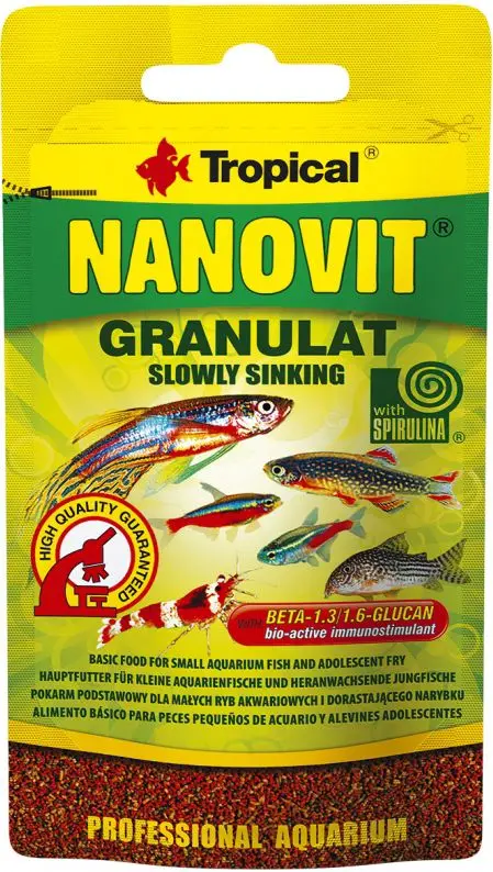 Tropical NANOVIT GRANULAT 10G корм для рыб Photo 2