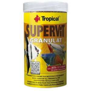Сухой корм для аквариумных рыб Tropical Supervit Granulat гранулы 0.138 кг (0.25 л) — 48% белка, 8% жира