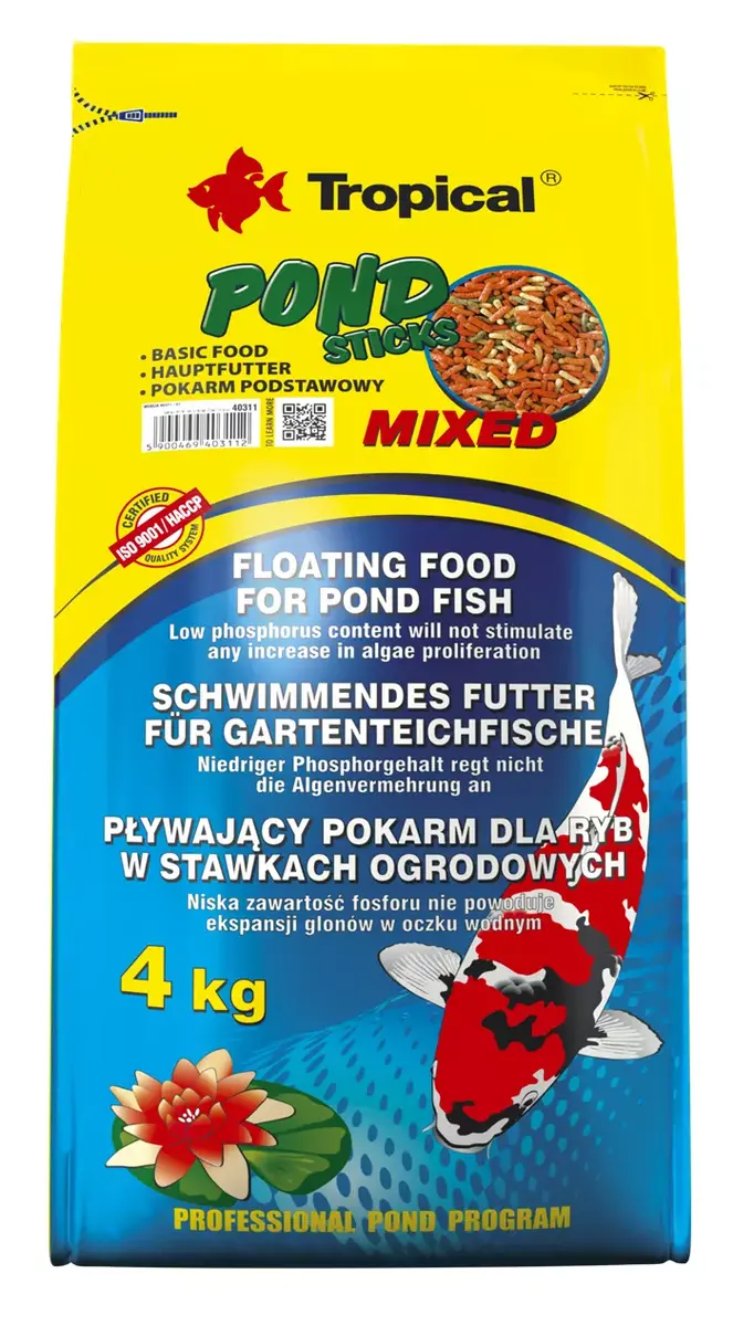 Tropical Pond Sticks Mixed — sausā barība dīķim 0,9 kg Photo 3