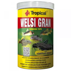 Сухой корм для аквариумных рыб Tropical Welsi Gran 0.065 кг (0.1 л) гранулы