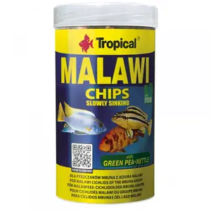 Сухой корм для аквариумных рыб Tropical Malawi хрустящие хлопья 0.52 кг / 1 л