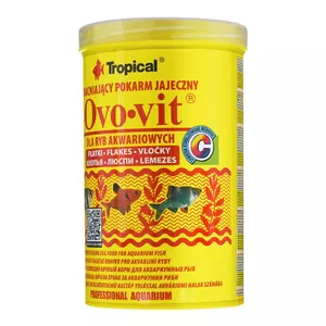Жидкий и порошковый корм для рыб Tropical OVO‑VIT 1000 мл + 200 г