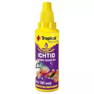 Tropical Ichtio 30 ml — līdzeklis zivju baku (fishpox) ārstēšanai akvārija zivīm