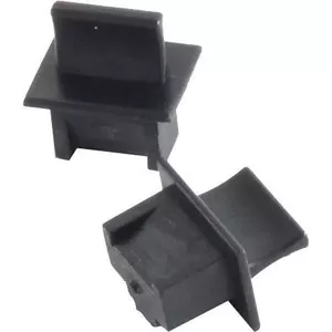 helos RJ45 Dust Protection Plug 08-01021 Black — Pack of 100 for Unused Ethernet Ports