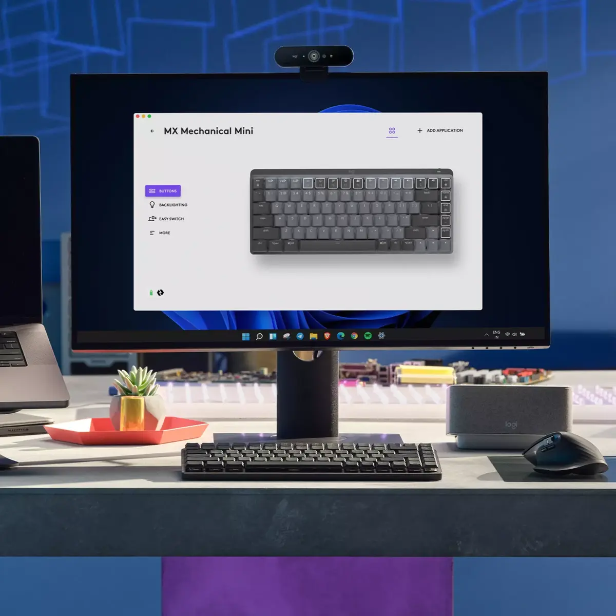 Logitech MX Mechanical Mini Bezvadu Tastatūra Photo 5