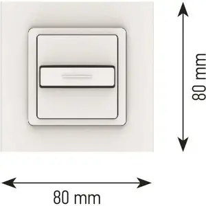 Wall-mounted wireless remote control Somfy Smoove Uno IN 1800533 — 1-channel indoor control