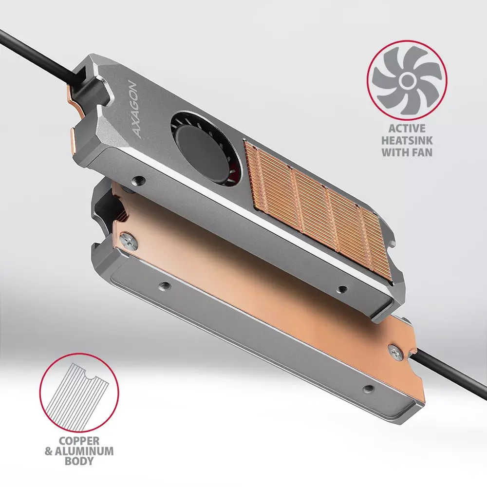 Siltuma izkliedētājs Axagon CLR-M2FAN Photo 5