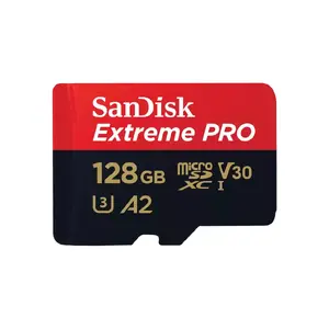 Flash Memory SanDisk Extreme PRO 128 GB MicroSDXC UHS-I Model SDSQXCD-128G-GN6MA