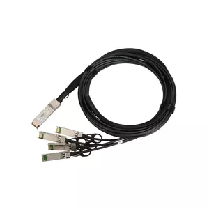 QSFP+ DAC kabelis Extralink 40Gbps uz 4×10Gbps, 3 m, 30AWG, QSFP+ male–male