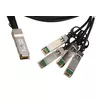 Extralink QSFP+ DAC 40Gbps uz 4×10Gbps 3 m Photo 2