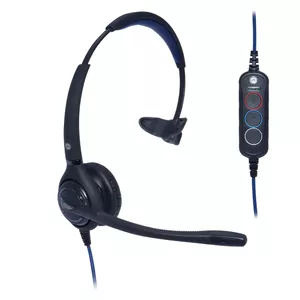 JPL JPL-501S-USB Austiņas Vadu Birojs / zvanu centrs USB Type-A Melns, Zils