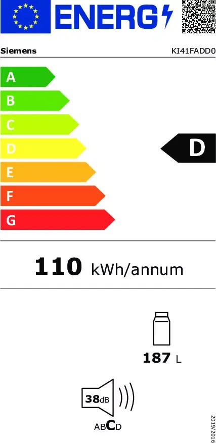 Встраиваемый холодильник Siemens iQ700 KI41FADD0 Photo 9