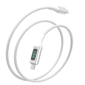 Кабель USB-C — Lightning 4smarts DigitCord 1.5 м 3 A MFi (модель 458164) Белый