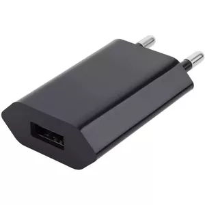 Charger Indoor Techly Compact Charger USB 1A European Plug Black