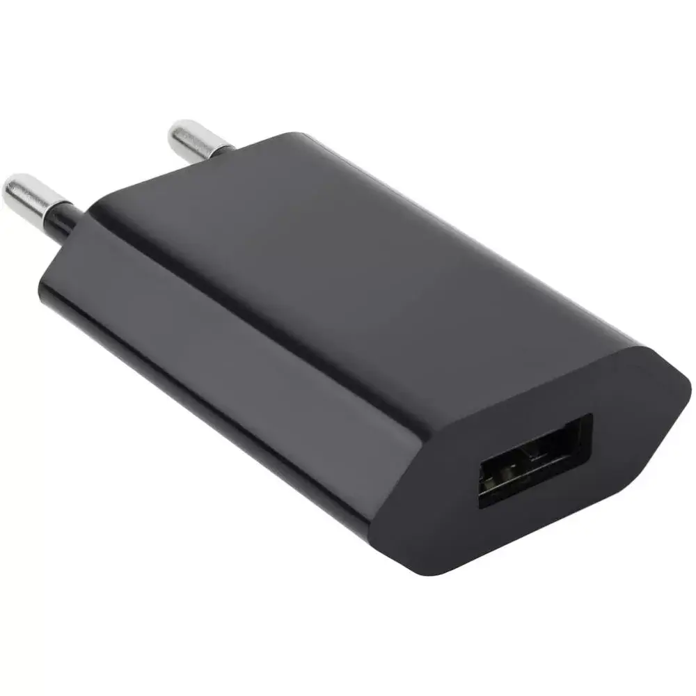 Charger Techly Compact Charger USB 1A European Plug Black Photo 3