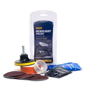 MANNOL 9801 Headlight Polish Kit for Restoration and Polishing