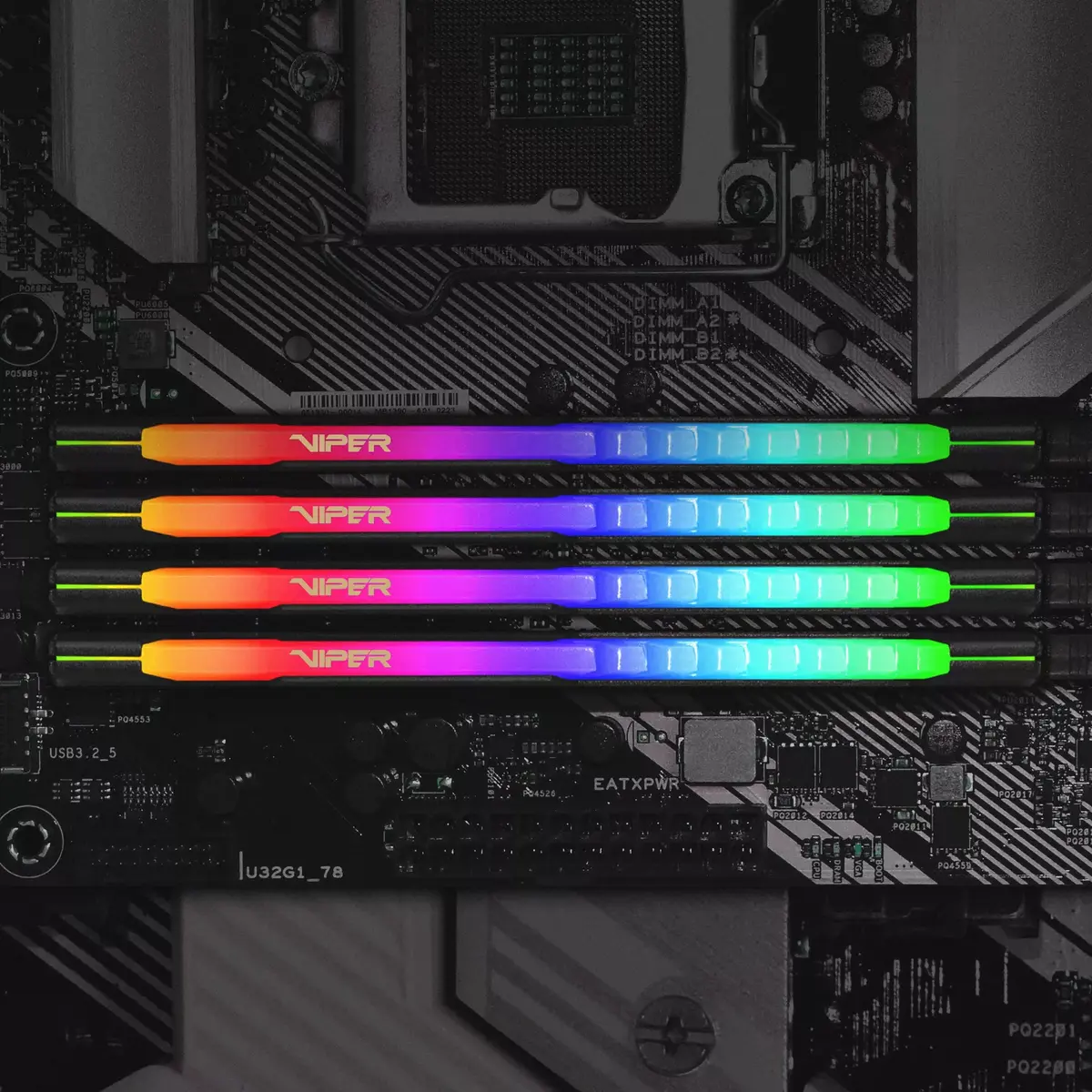 PATRIOT Viper Steel RGB DDR4 32GB 3200MHz Photo 13