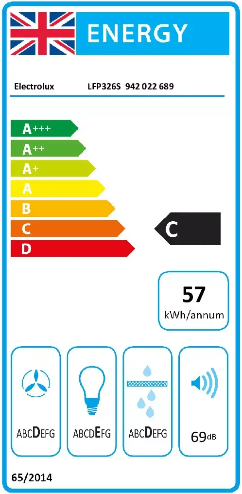 Electrolux LFP326S pusiebūvējama izplūdes kapa Photo 6