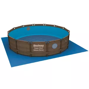 Ground cloth Bestway 4.88 m x 4.88 m for round pools up to 4.57 m, blue