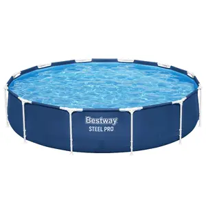 Bestway Steel Pro Framed Pool Set Round Blue Capacity 6473 L