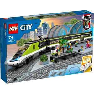 LEGO City Pasažieru Ātrvilciens Tālvadāms 60337 — 764 detaļas, 6 minifigūras, priekšējās gaismas