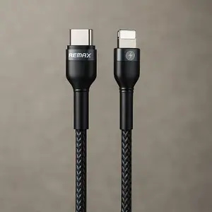USB-C to Lightning data and fast charging cable REMAX RC-171 — 1 m, 100W (20V 5A), black