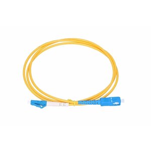 Extralink EX.12288 optisko šķiedru kabelis 1 m LC/UPC SC/UPC FTTH G.652D Dzeltens