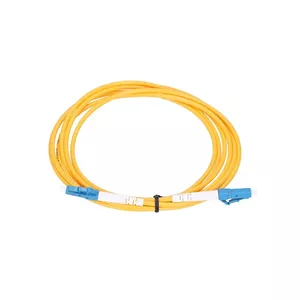 Fiber optic patch cable Extralink EX.15005 LC–LC 1 m G.652D FTTH Yellow