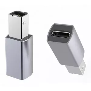 USB адаптер PREMIUMCORD kur31-23 — USB-C (муж.) на USB 2.0 B (жен.)