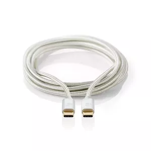 USB cable Nedis CCTB60800AL10 USB 2.0 1 m USB C Silver