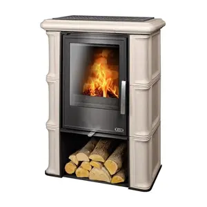 ABX Sicilia Ahornweiss Fireplace with 9.7 kW Heating Output