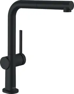Hansgrohe Talis M54 Kitchen Mixer with Pull-Out Hose Black Matt 72808670
