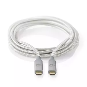 Nedis CCTB64020AL20 USB kabelis USB4 Gen 2x2 2 m USB C Sudrabs